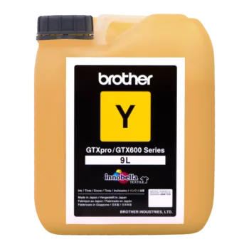 Atrament DTG i DTF Brother do drukarek GTX600 – kanister YELLOW 9 L GCX-6Y09L-1