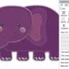 Program do haftu DRAWings XII PRO – edycja kształtów i fioletowej aplikacji.