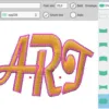 Program do haftu DRAWings XII PRO – liternictwo z ozdobnym napisem Art.