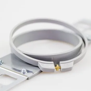 Tamborek Happy Japan PTA-12-360 do hafciarki – okrągła ramka w ujęciu ukośnym.