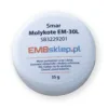 Smar Molykote EM-30L do hafciarki – okrągły pojemnik smaru z etykietą.